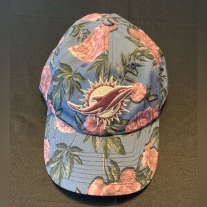 Miami Dolphins 47 brand floral women’s hat. One size adjustable. New.